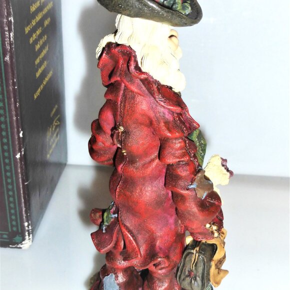 1996 FOLK ART SANTA Boyds Collection The FIRST Global Business Man Style #28002 - Picture 5 of 5